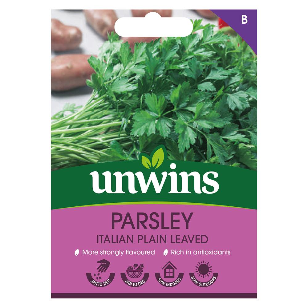 Unwins Parsley Italian Plain Leaved Seeds - Choice Stores