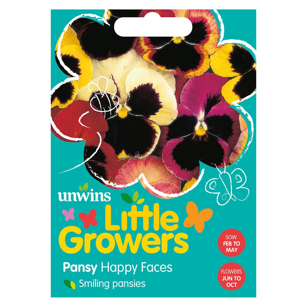 Unwins Little Growers Pansy Happy Faces Seeds - Choice Stores