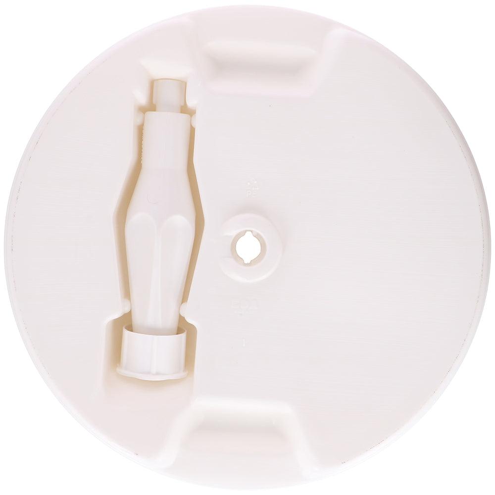 EDA Round White Plastic Parasol Base | 45 x 13cm