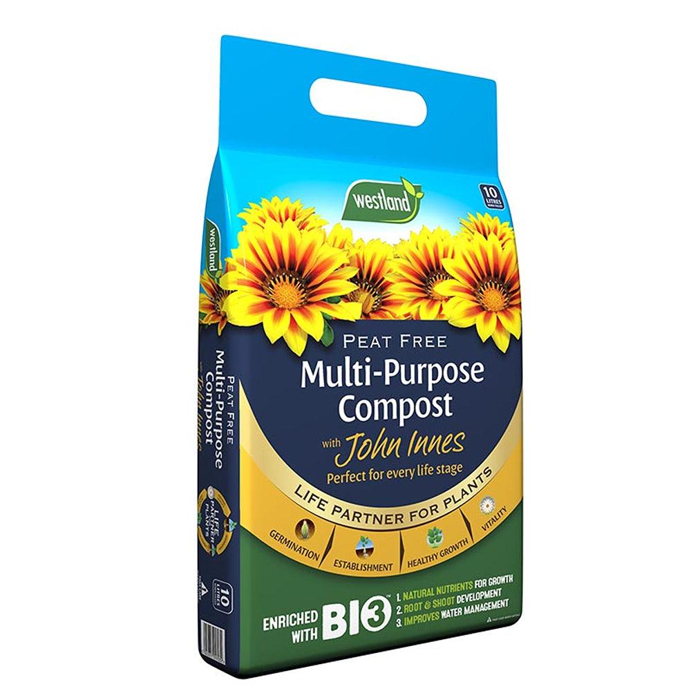 Westland Peat Free Multi Purpose Compost with John Innes | 10L - Choice Stores