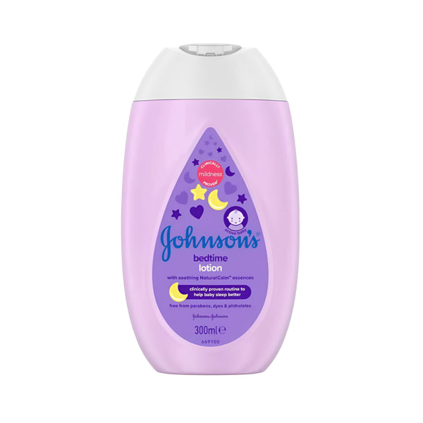 Johnson & Johnson Baby Bedtime Lotion | 300 ml, with NaturalCalm, Paraben-Free