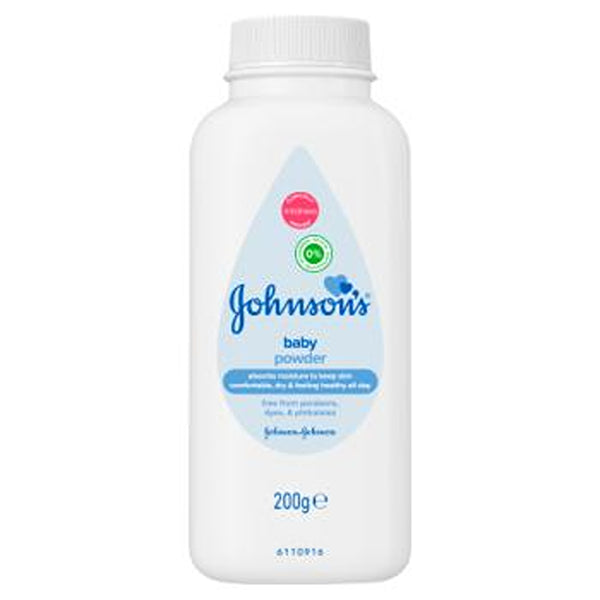 Johnson & Johnson Natural Baby Powder | 2x Moisture Absorption | 250ml
