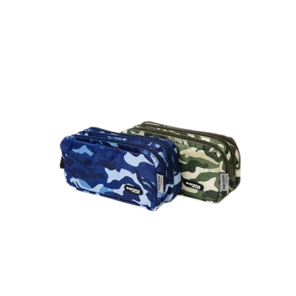 Triple Pencil Case Camo | Assorted Design