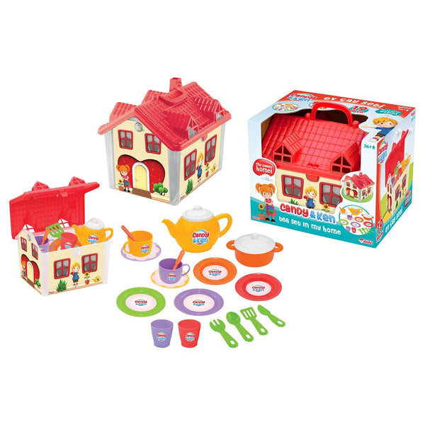 Candy & Ken House Tea Set | Interactive Pretend Play Tea Party Set for Kids