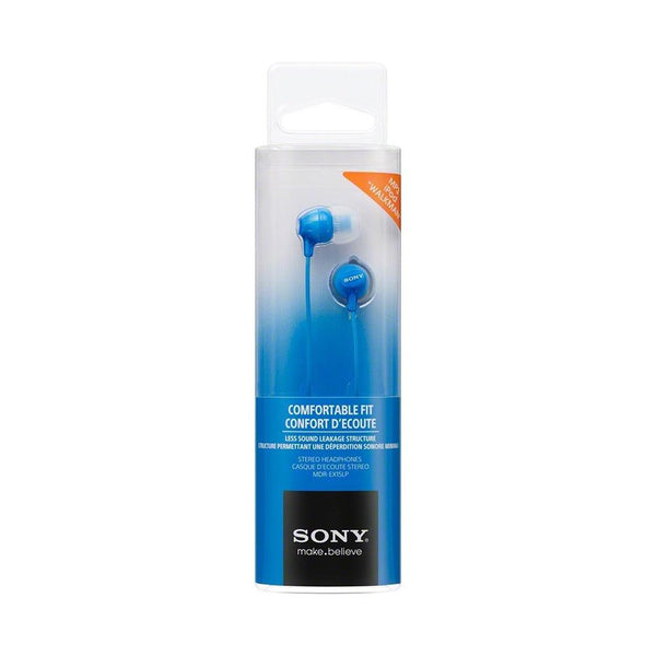 Sony Blue In-Ear Silicon Earbuds | Snug Fit & Sound Leakage Reduction