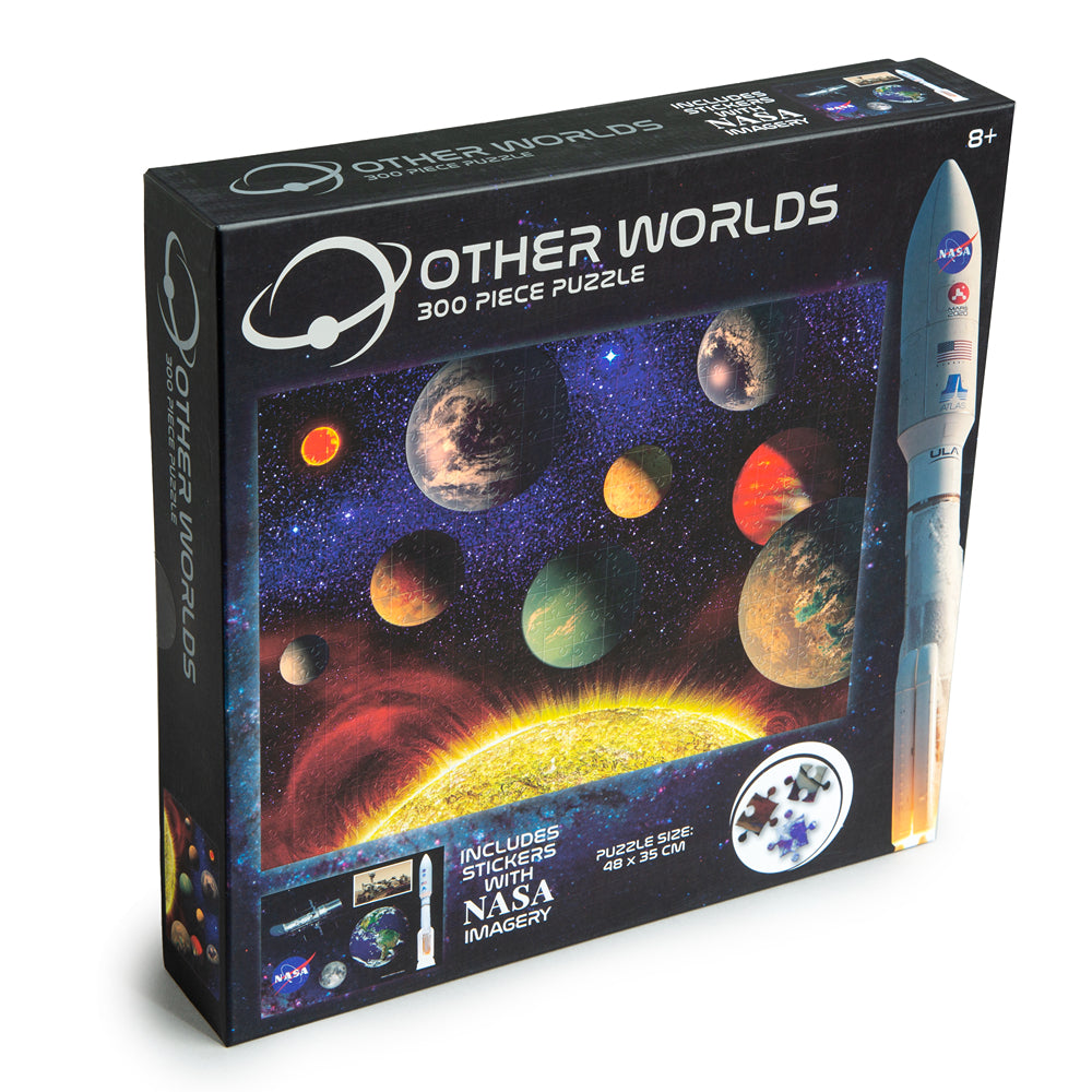 Nasa Other Worlds Puzzle | 300 Piece Puzzle | Includes Stickers | Age 8+