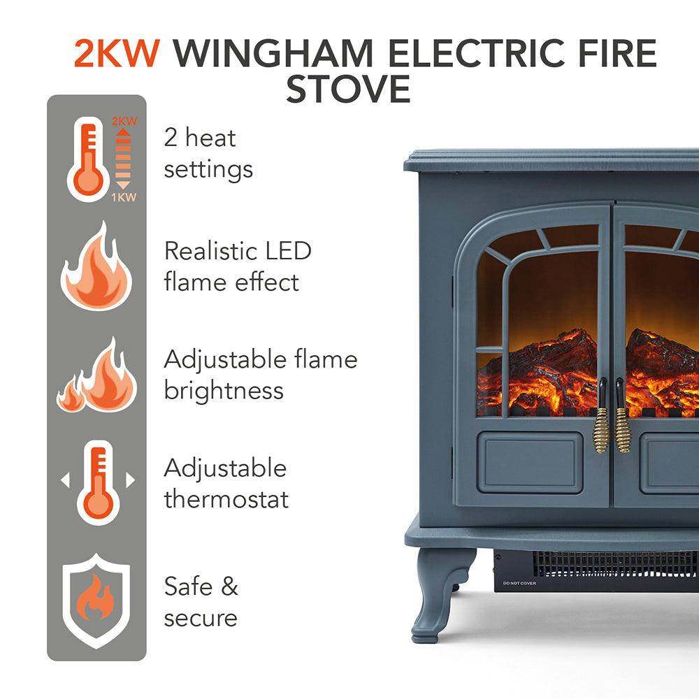 Warmlite Wingham Two Door Fire - Choice Stores