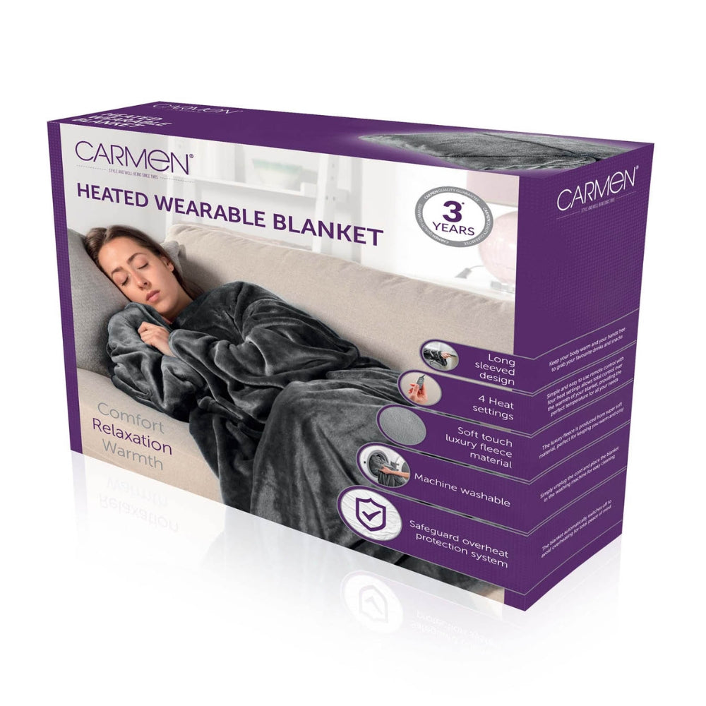 Carmen Heated Wearable Blanket | Grey