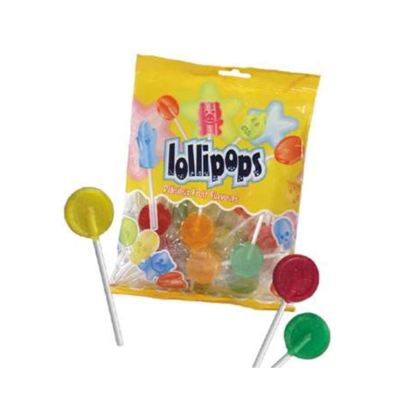 Halloween Flat Fruit Lollies | Assorted Flavours, Individually Wrapped, 108g