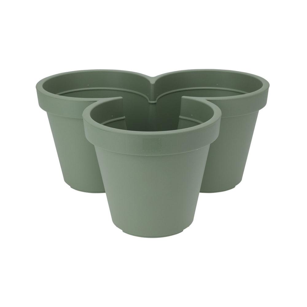 Ecken Kanten Pastel Green 3 Section Flowerpot | 44cm - Choice Stores