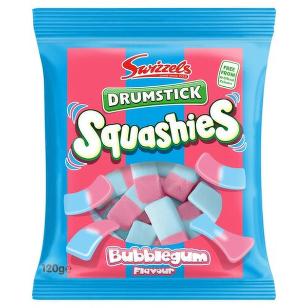 Swizzels Drumstick Squashies | Bubblegum Flavour | 120g