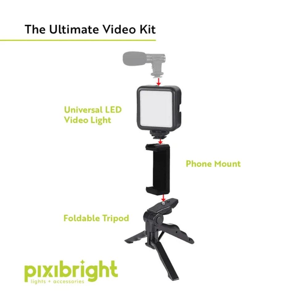 Pixibright Video Making Tripod Kit | 600 Lumen