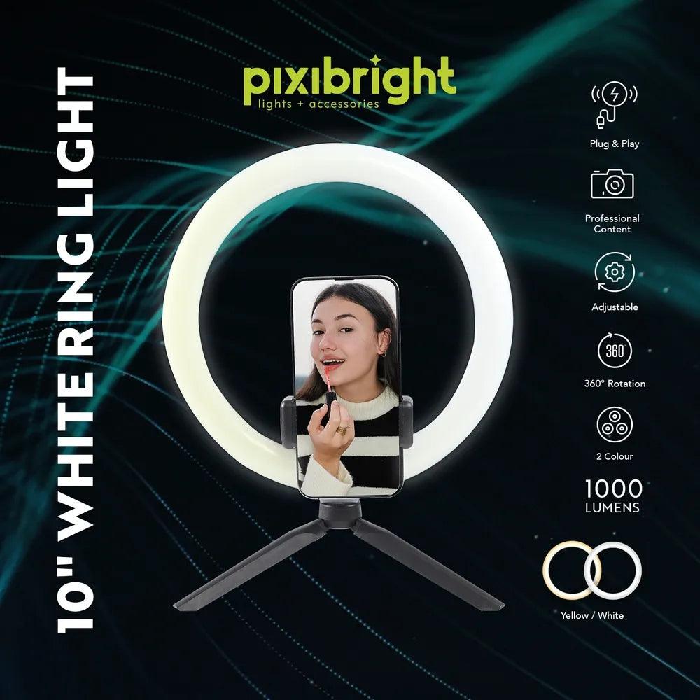 Pixibright White/Yellow Ring Light | 1000 Lumen