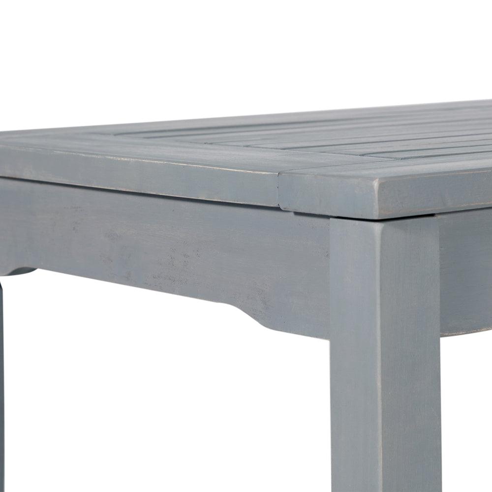 walker edison acacia wood grey wash outdoor coffee table