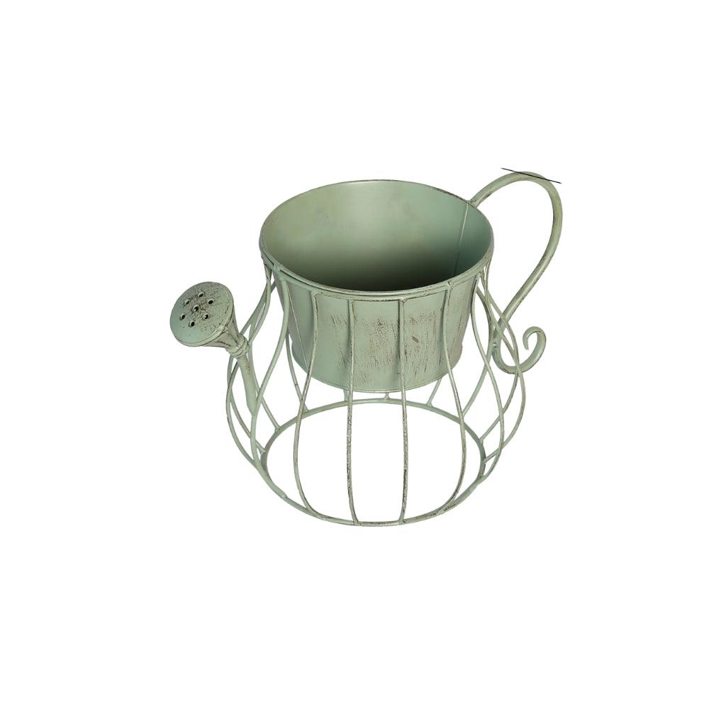 Lifestyle Living Capri Sage Green Tea Pot Planter | 38cm - Choice Stores