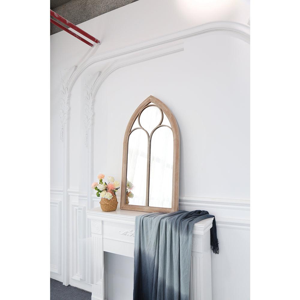Lifestyle Living Sand Gothic Arch Outdoor Mirror | 100 x 50cm
