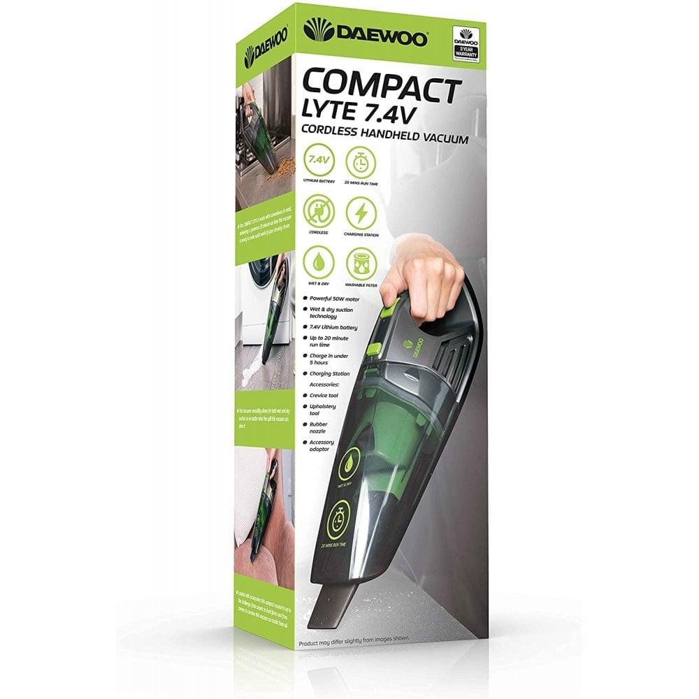 Daewoo Compact Wet &amp; Dry Cordless Vacuum | 50W - Choice Stores