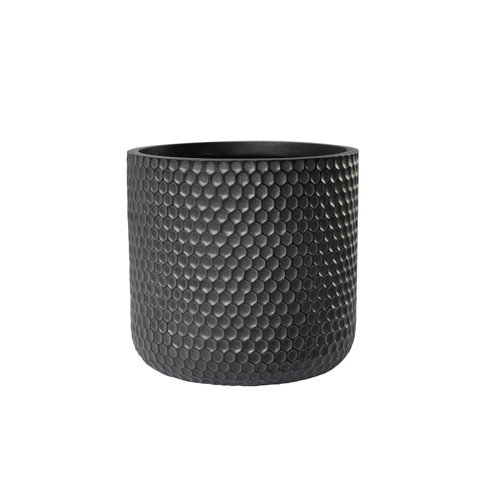 Garden Haven Charcoal Honeycomb Clay Pot | Assorted Sizes - Choice Stores
