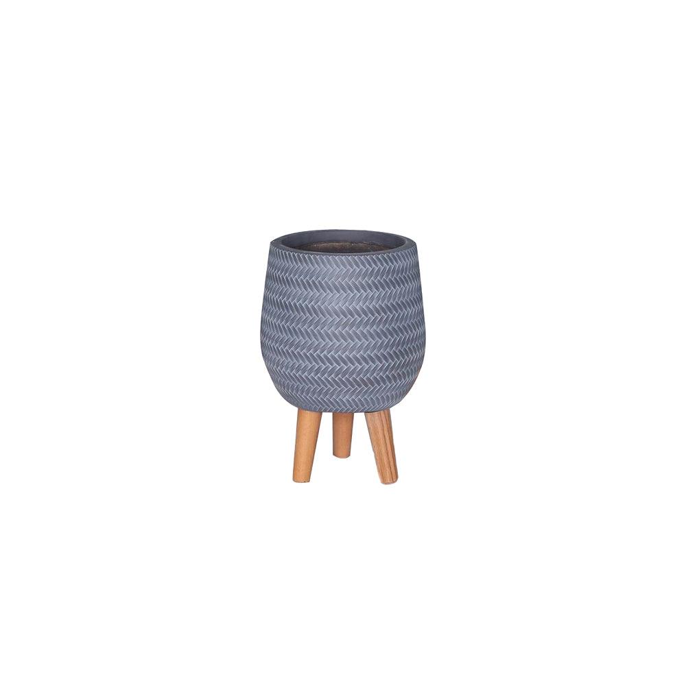 Garden Haven Grey Tripod Clay Pot | Assorted Sizes - Choice Stores