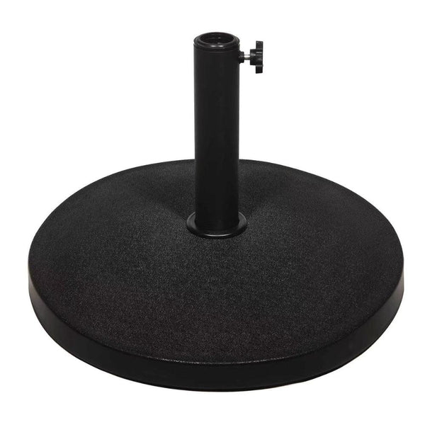 Lifestyle Living Round Cement Parasol Base Black | 15kg
