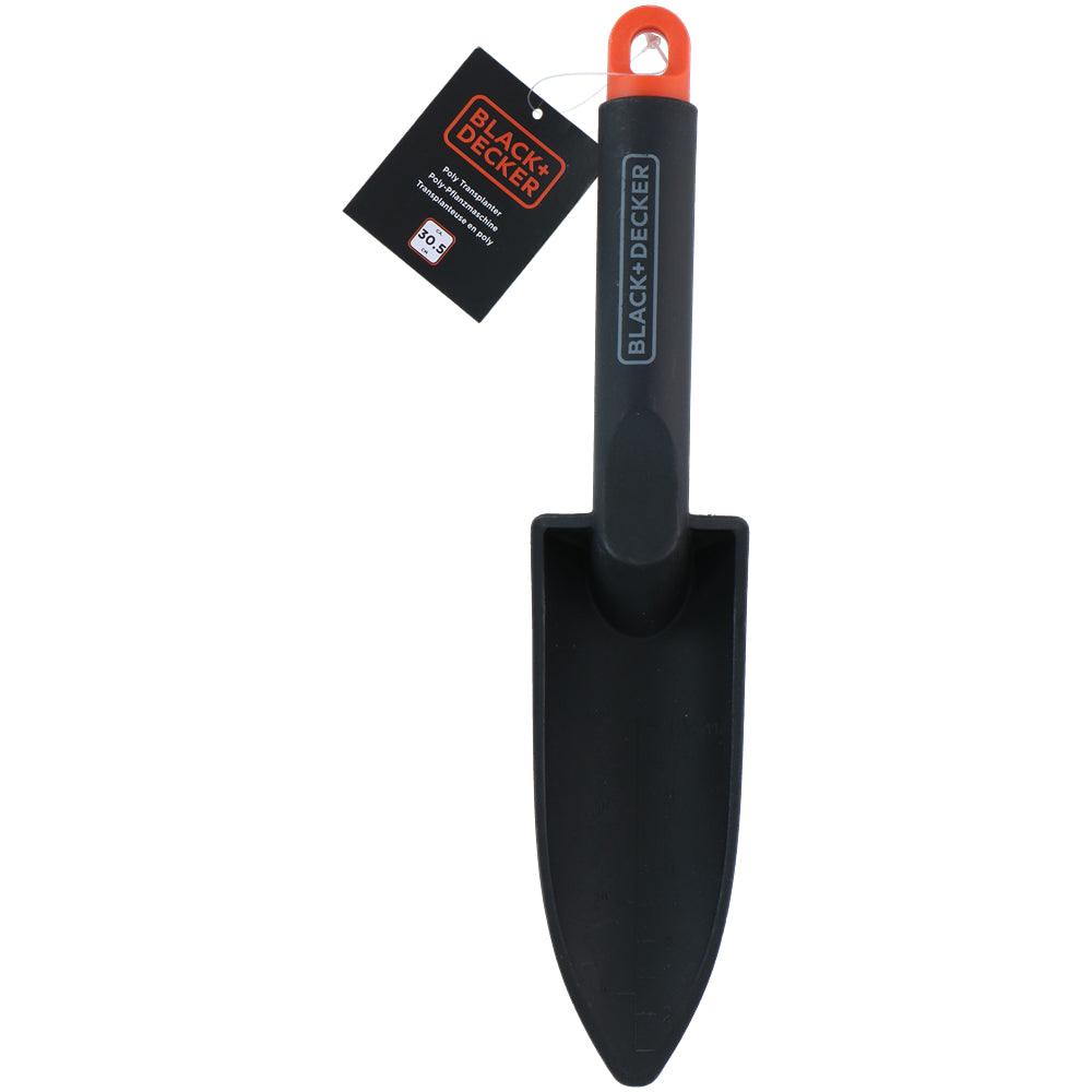Black + Decker Plastic Garden Shovel with Markings | 30cm