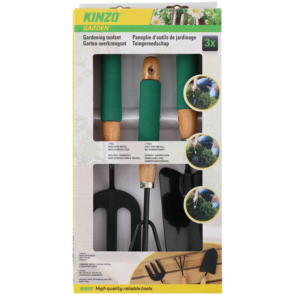 Kinzo Garden Soft Grip Tool Set | 3 Piece Set - Choice Stores
