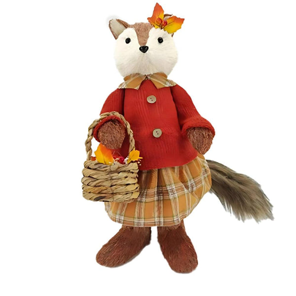 Standing Fox Decoration Girl | Height 49cm
