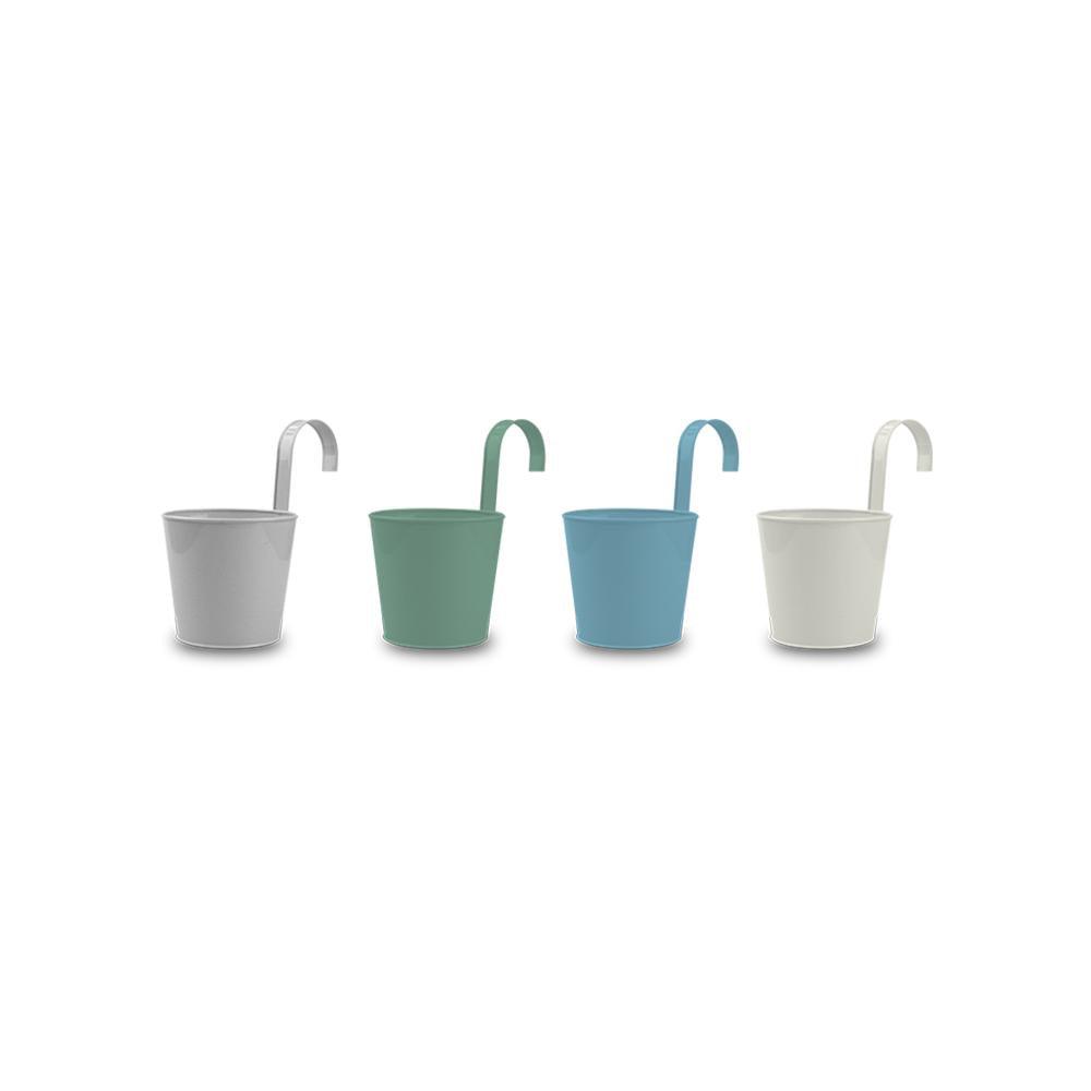 Rowan Metal Pot with Hanging Hook | Assorted Colour | 14cm - Choice Stores