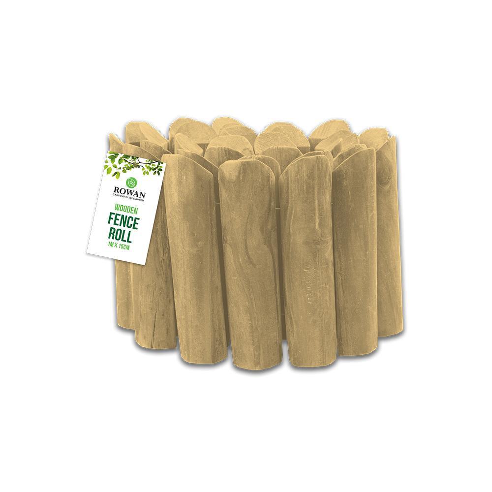 Rowan Wooden Fence Roll | Assorted Colour | 1m x 15cm - Choice Stores