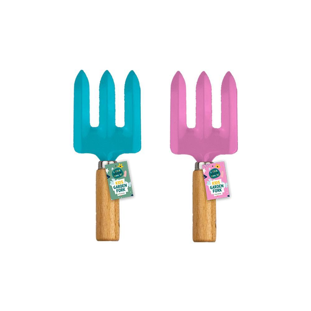 Rowan Kids Gardening Fork | Assorted Colour | 20cm - Choice Stores