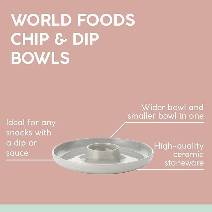 Typhoon World Foods Grey Chip &amp; Dip Bowl