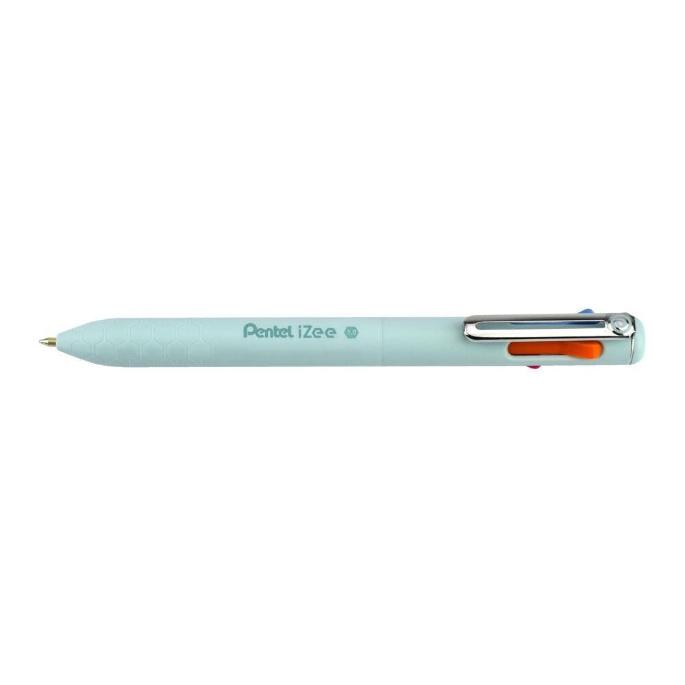 Pentel iZee 4 Colour Retractable Ballpoint Pen Pastel - Choice Stores
