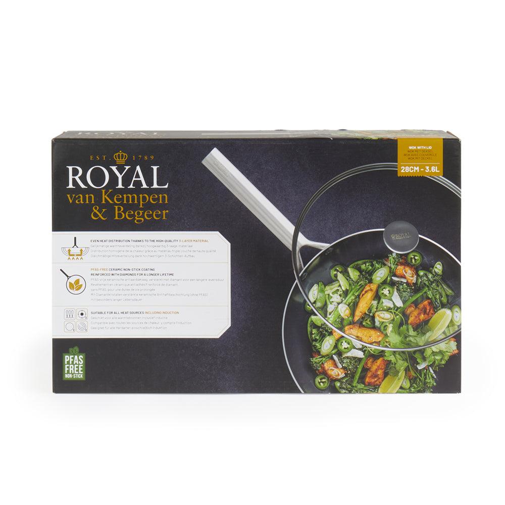 Royal Van Kempen &amp; Begeer Wok with Lid | 28cm - Choice Stores