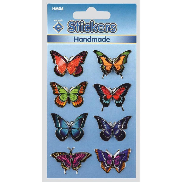 Esposti Handmade Butterfly Novelty Stickers | Nine Unique Designs