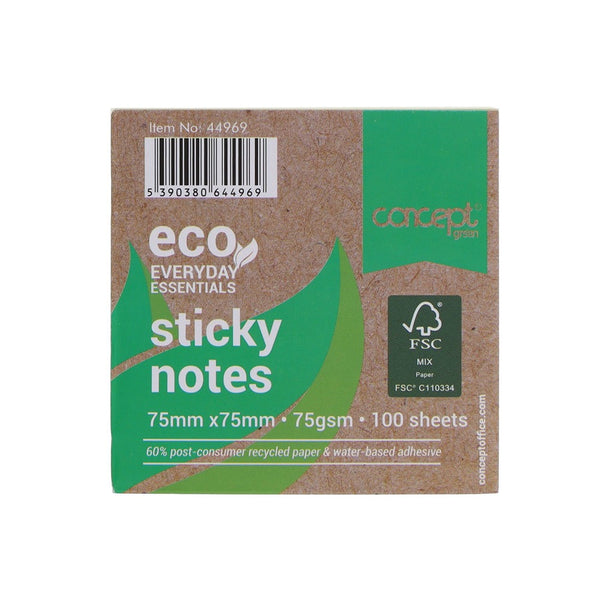 Concept Eco Everyday Essentials Recycled Sticky Notes