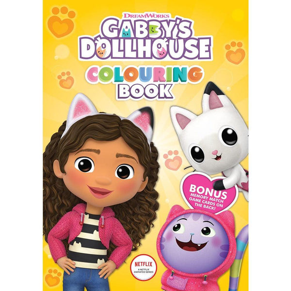 Gabby's Dollhouse Colouring Book | Bonus Memory Match Game