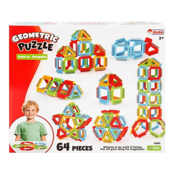 ded magnetic geometric puzzle set 64pcs