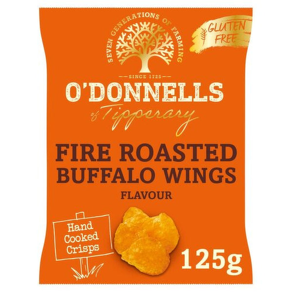 O'Donnells Fire Roasted Buffalo Wings Flavour Crisps | 125g
