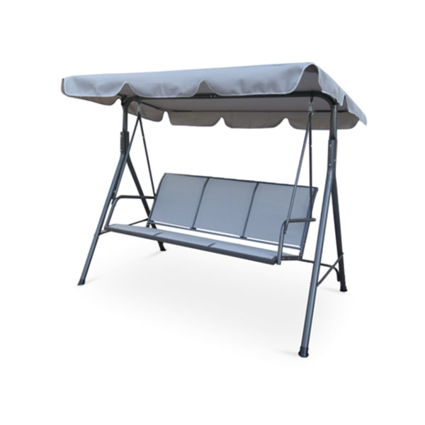 Apollo 3 Seater Swing Chair | 110 x 170 x 153cm | Light Grey