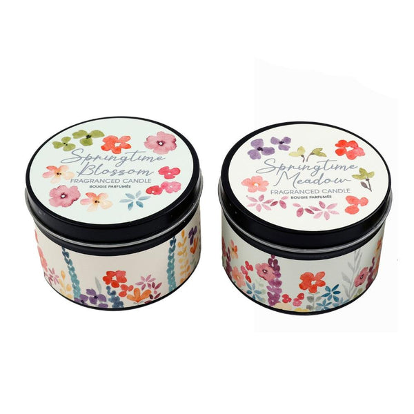 SIL Spring Floral Tin Candle | 8x5cm
