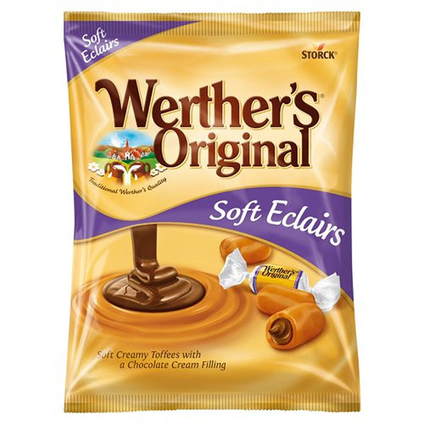 Werthers Soft Eclairs | Rich Caramel & Chocolate | 125g