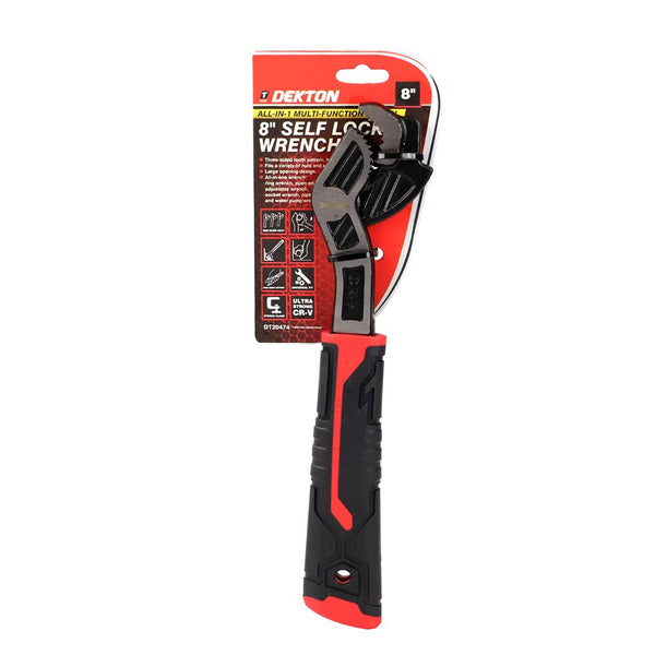 dekton self locking wrench 8 inch