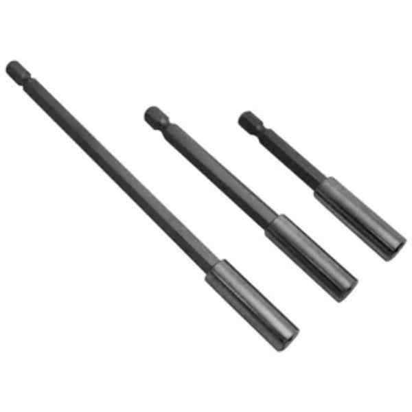 Dekton 3pc Assorted Bit Holder Set | Hex Shank Design, Corrosion-Resistant