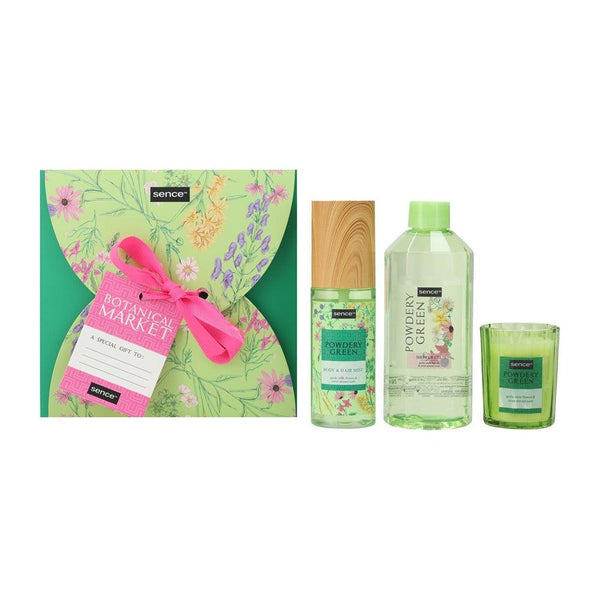 Sence Collection Botanical Market Gift Set | 3 Piece Powdery Green