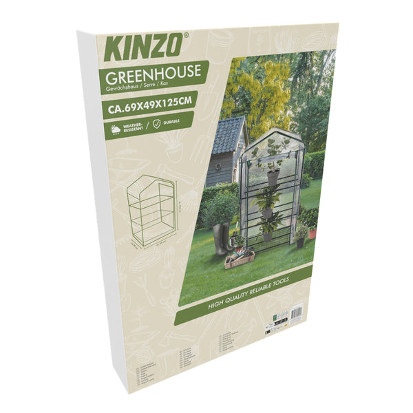 Kinzo Durable & Weather Resistant Greenhouse | 69 x 49 x 125cm