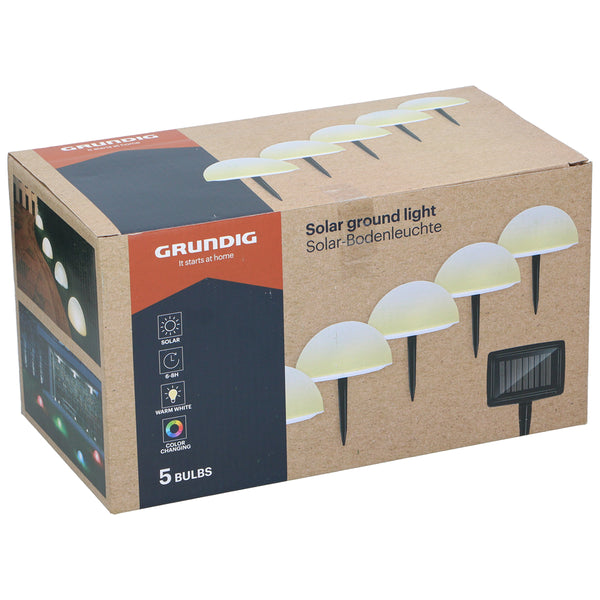Grundig Solar Ground Light Dia 15cm | 5 Piece