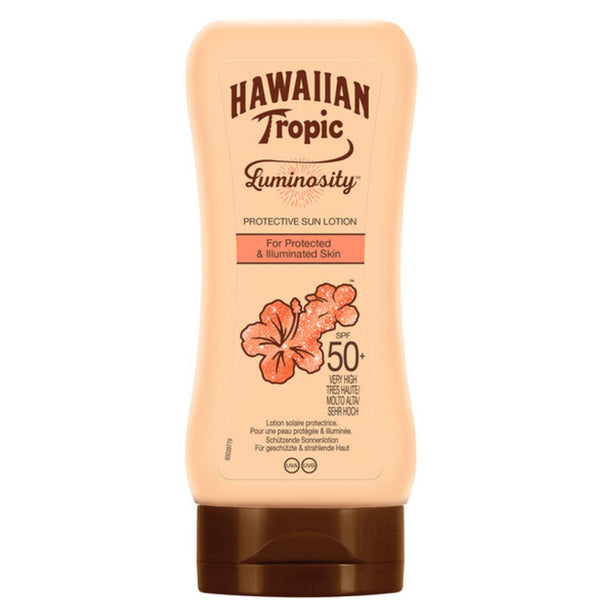 Hawaiian Tropic Luminosity Sunscreen Lotion | SPF50+ Hydrating Ribbons