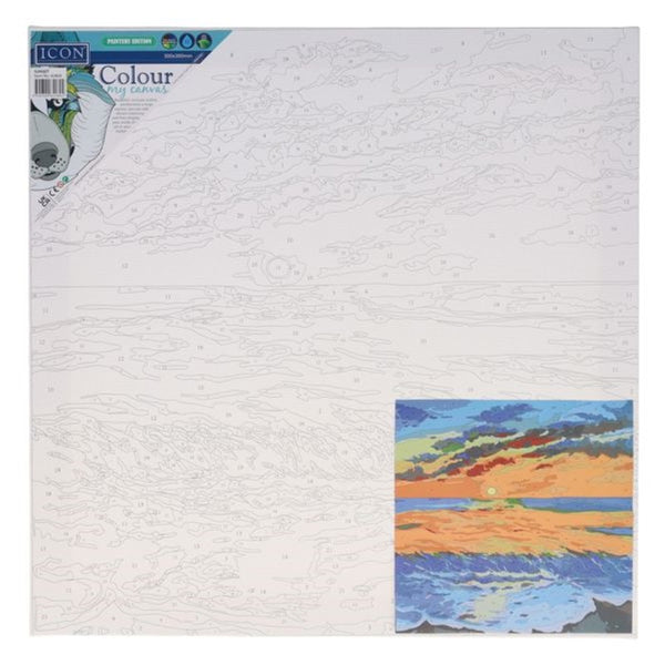 Icon Paint by Numbers Canvas Kit - Sunset