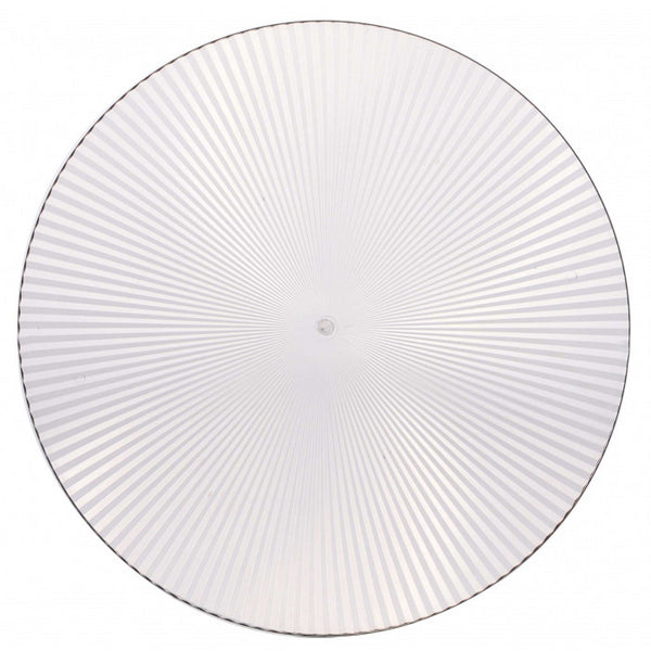 Urban Living Linea Clear Glass Plate | 26cm | Radial Pattern