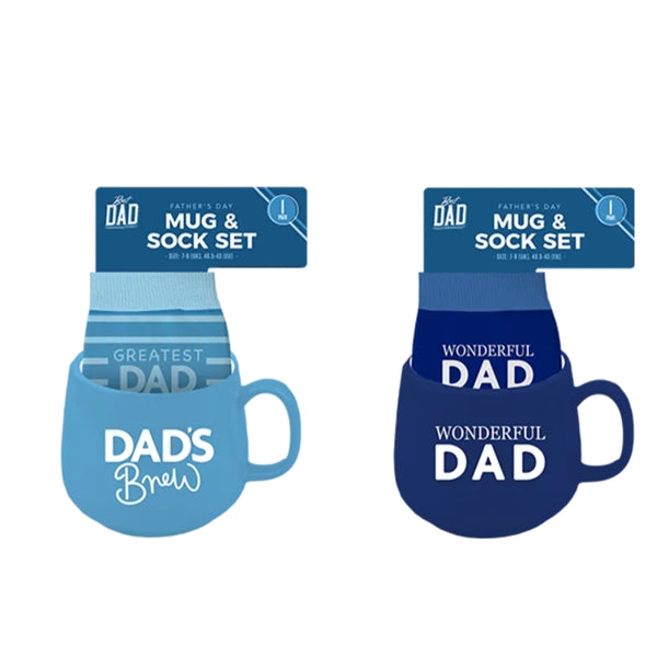 Father's Day Mug & Sock Gift Set | Ceramic Mug & UK 7-11 Socks